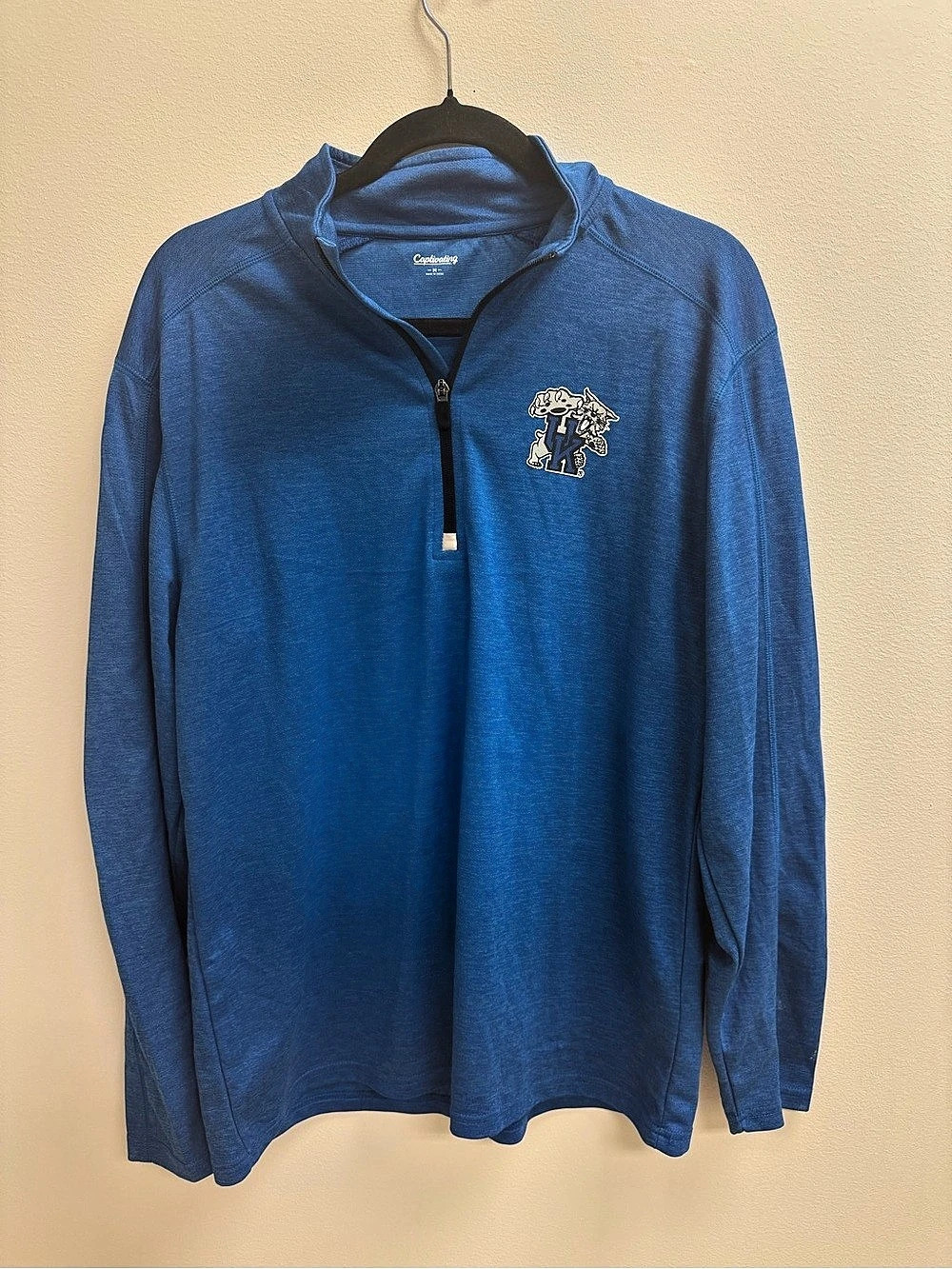 University of Kentucky Long Sleeve 1/4 Zip Men's Blue Wildcats Size Medium